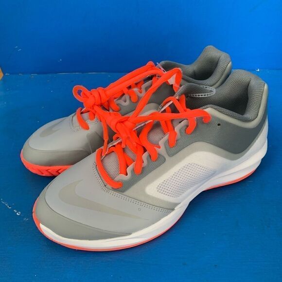 Nike Ballistec Advantage Tennis Orange Gray Men's Size 8.5 Sneakers 685278-008 - Picture 2 of 8